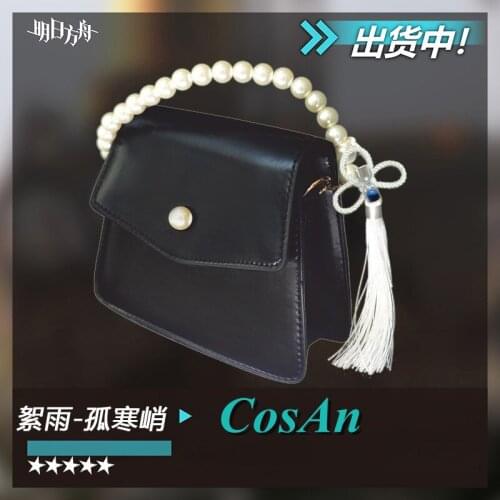 Hot Game Arknights Whisperain Bag Cosplay Costume Fashion Black Handbag Unisex Activity Party Role Play Accessories New