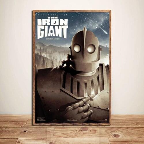 Classic Movie Giant Robot Picture Retro Art Home Decor Quality Canvas Painting Poster Bar Cafe Bedroom Living Sofa Wall Decor