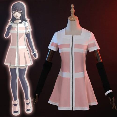 Anime Comic Akudama Drive Cosplay Costumes Ordinary Person Swindler Cosplay Costume Uniforms Clothes Suits Dresses Pink
