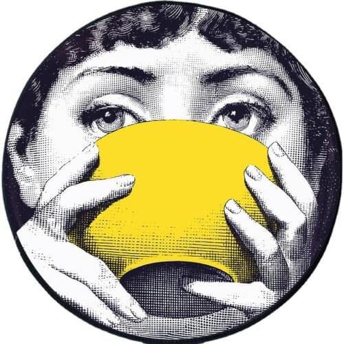 Cute and Funny Lina Carpet High Quality Lina Carpets Round Rugs Living Room Doormat Cartoon Carpets Door Floor Mat for Bedroom