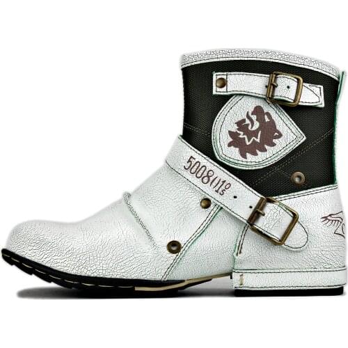 2021 OTTO ZONE New England Western Boots Genuine Leather Mens Motorcycle Boots Ankle Boots Mens Casual Boots 5008-1-I