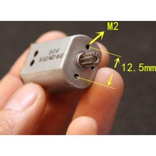 OT-FK-132PH DC 3V-4.2V 3.7V 17000RPM High Speed Motor 9 Teeth Gear Engine for Aircraft RC Drone RC Slot Car Model