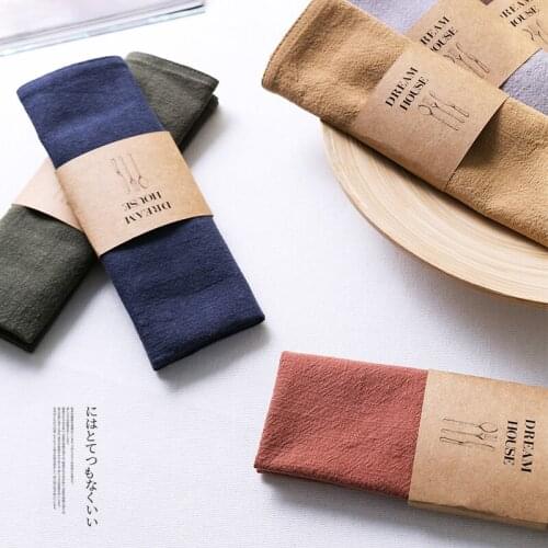 2PCS Durable Polyester Flaxen Cloth Napkins,Reusable Linen Fabric White Placemats,Kitchen Dining Daily Use,Restaurant Serving