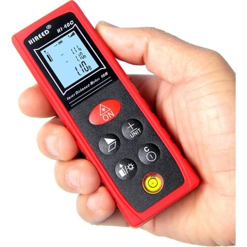 40m/60mHandheld Rangefinder Laser Distance Meter Digital Laser Range Finder Laser Tape Measure Tester with 360 level