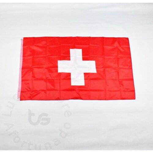 Switzerland 90*150cm flag Banner Hanging National flag for meet,Parade,party.Hanging,decoration