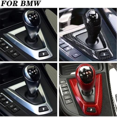 Carbon Fiber Gear Shift Knob Cover Sticker Styling Base Cover For BMW M2 F87 M3 F80 M4 F82 F83 M5 F10 F85 X5M F86 X6M F12 F13