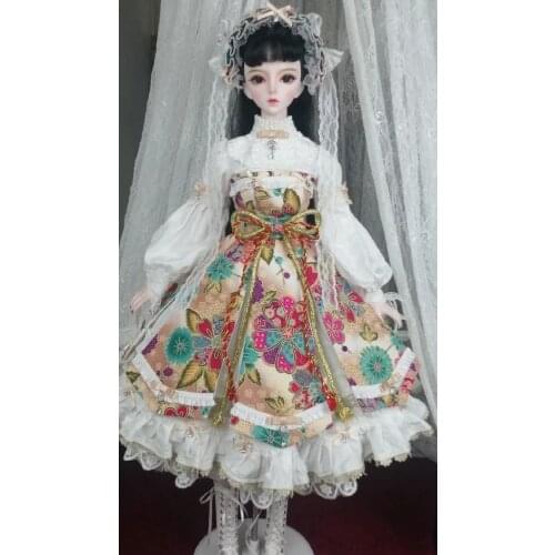 1/3 BJD Doll Joints Movable body doll DIY make up 60 cm Female Dolls with dress