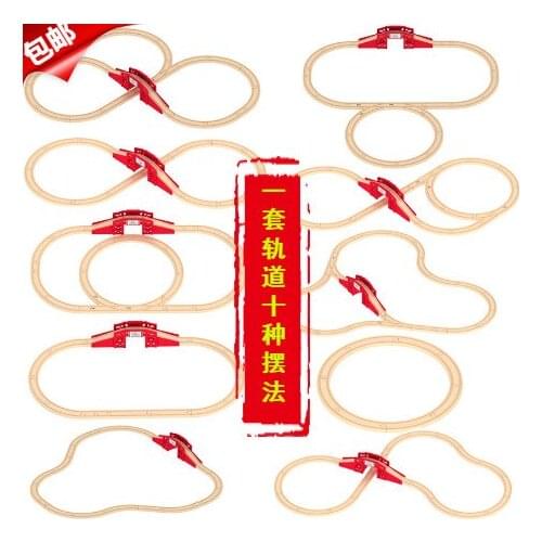 10 construction methods of a set of tracks Scene track bridge suit fit for biro toy train and thoma train for children