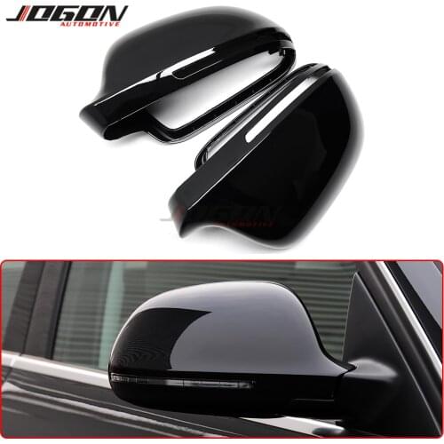 2PCS Car Rear View Side Rearview Mirror Cover Caps Trim For Audi A4 S4 B8 08-12 A5 S5 A8 S8 D3 A3 S3 8P A6 S6 RS6 C6 Q3 RS Q3 8U
