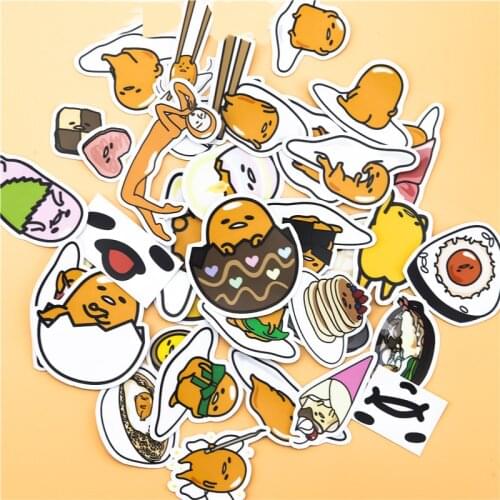 30pcs Cute Self-made egg food Stickers paper sticker decoration DIY diary scrapbooking label stickers stationery waterproof
