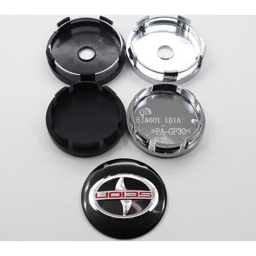 4pcs 56mm 60mm Scion new logo car emblem Wheel Center Hub Cap auto Rim refit dust-proof badge covers sticker styling accessories