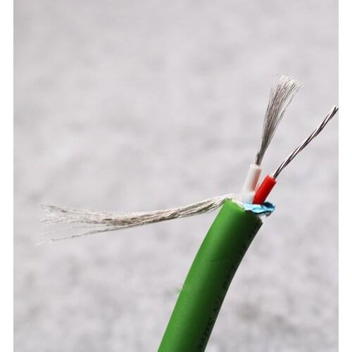 7N single crystal copper shielded wire silver-plated fever audio cable dual core RCA signal line HIFI audio scattered line