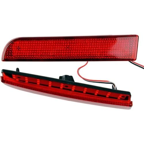 Car Red Lens Bumper Reflector LED Tail Brake Stop Light For Mitsubishi Lancer Evo X Outlander Car Led Accessories