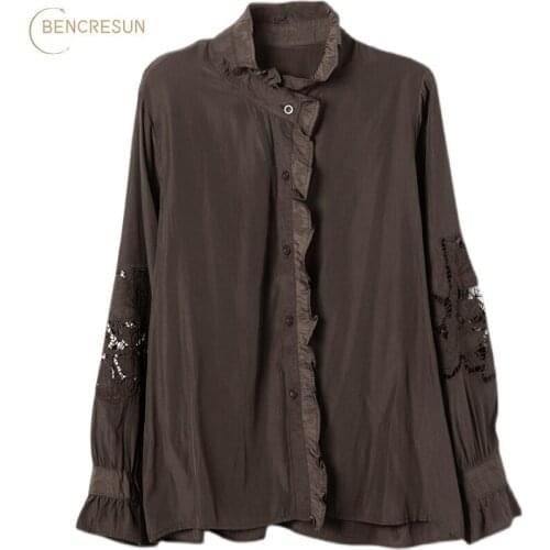 Bencresun Button Down Blouses