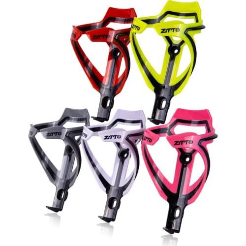 MTB Road Bike Bottle Cage Water Bottle Holder Socket Two-tone Ultralight Plastic Gray Pink Bicycle Part Accessories Dropshipping