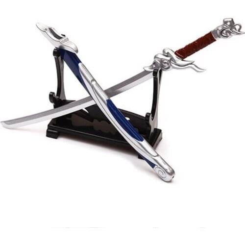 10pcs Two Tiers Holder Display Stand PVC Bracket Rack for Cartoon and Comics Show Sword Magic Wand Collection