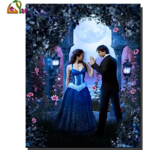 Diy Diamond Painting New Product Vampire Couple 5D Diamond Inlaid Diamond Embroidery Full Cross Stitch Kit for Home Decoration
