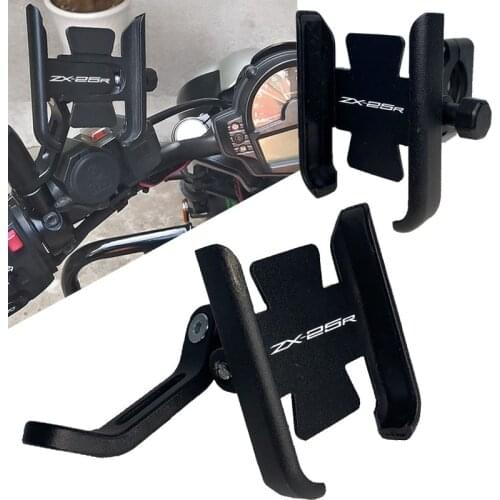 For Kawasaki NINJA ZX-25R ZX 25R ZX25R 2020 Motorcycle CNC Handlebar Rearview Mirror Mobile Phone Holder GPS stand bracket