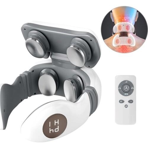 Electric Neck massager Low frequency massage 6 Modes Power Control Far Infrared Heating Pain Relief Tool neck massage device