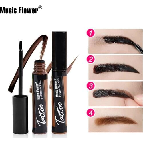 Music Flower yin le hua Eyebrow Gel Brow Set Tear And Pull ran mei Waterproof Long-lasting Does Not Fade Makeup M4084