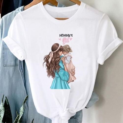 Giyu 2021 Fashion Aesthetic Top Lady Print Tee Shirts Mother Love Short Sleeve T-Shirts Mama Tshirt O-neck T-Shirt Free Shipping
