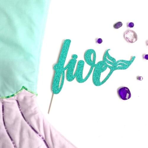 Custom Mermaid Cake Topper,Personalize Mermaid 5th Birthday,Smash Topper,Mermaid Party, Under the Sea,Mermaid Baby,Mermaid Decor