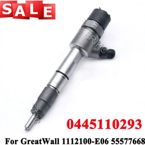 ERIKC Diesel Engine Fuel Injector 0445110293 Injection 0445 110 293 Genuine New Inyector 0 445 110 293 for GreatWall 55577668