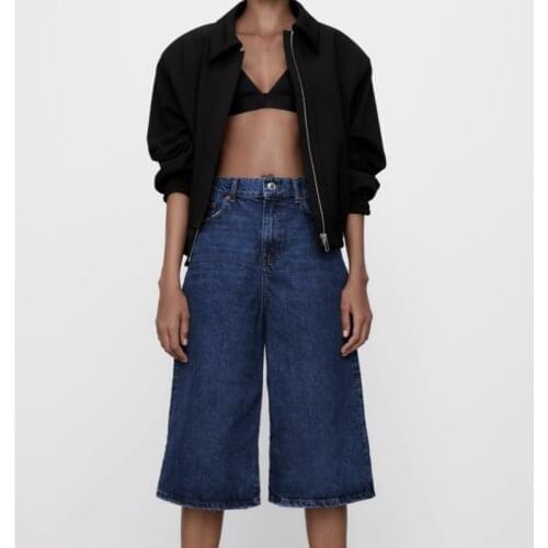 MESTTRAF Women 2021 Fashion Solid Color Pocket Decorative Short Jacket Retro Long Sleeve Casual Bomber Jacket Streetwear