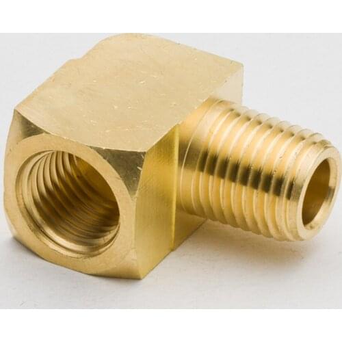 50PCS Brass Pipe Fitting Barstock 90 Degree Street Elbow Adapter 1/8"1/4" NPT Male to Female Water Connector