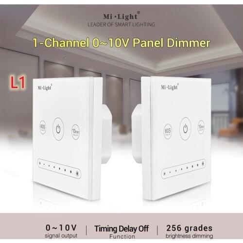 Milight L1 L4 1CH 4CH 0~10V led touch Panel Dimmer Switch LS4 0/1~10V Dimming Driver controller for single color led strip light