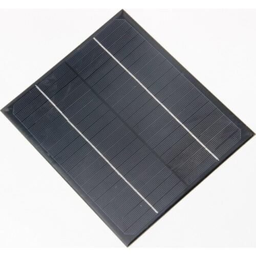 6W 18V Solar Cell Monocrystalline Solar Panel+Crocodile Clip For Charging 12V Battery 200*170*3MM NEW Free Shipping