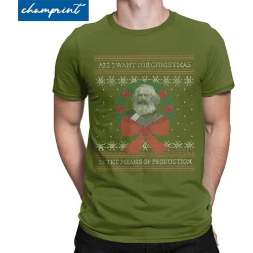 Karl Marx T Shirt Seize The Means Of Production T-Shirts Men Funny Ugly Christmas Clothes Communism Socialism Vintage Tees