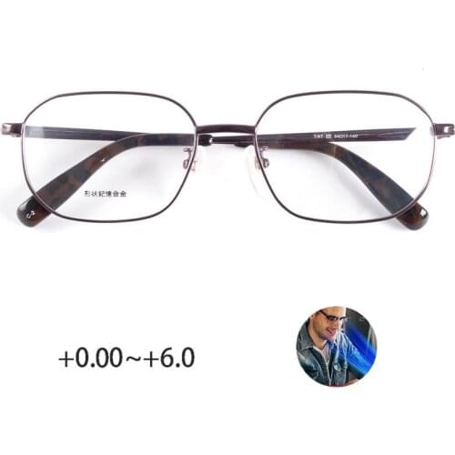 Mens Large Memory Metal Reading Glasses Blue Light Blocking 1.25 1.5 2.0 1.25 1.75 2.50 2.75 3.00 1.0 4.00 3.50 strength