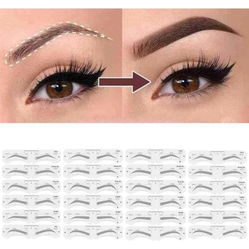 Makeup Eyebrow Mold Set PEVA Soft Eyebrow Shaper With Elastic Band Reusable DIY Makeup Tool For Beginner для бровей тени для век