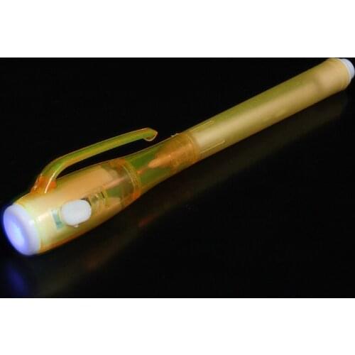 Invisible Ink Pen Built in UV Light Secret Message Tool Set New