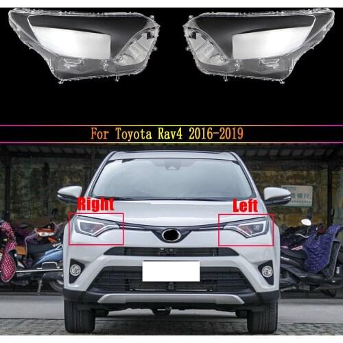 Car Headlamp Lens For Toyota Rav4 2016 2017 2018 2019 Car Replacement Front Auto Shell Cover