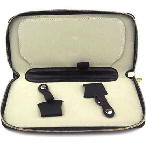 Professional top quality pu leather hair scissors bag scissors package hair scissors case cutting and thinning shears bag