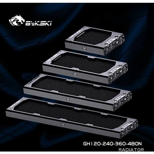 Bykski Granzon GH Series 30CM Thick Copper PC Water Cooling Radiator 120/240/360/480 Thin Type Heatsink High-quality