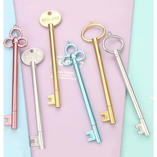 0.5mm Creative Key Shape Gel Pen School Office Writing Stationery Student Gift Portable School Material Office Supplies
