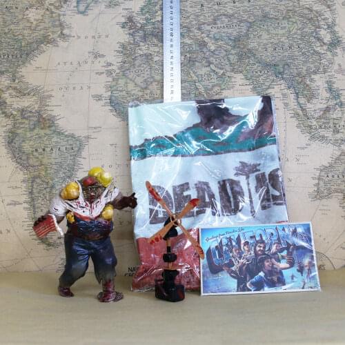 Vogue Classic Game Anime Dead Island II 2 Zombies + Windmill Chainsaw + Post Card + Flag Figure Model Toys Gift Collection