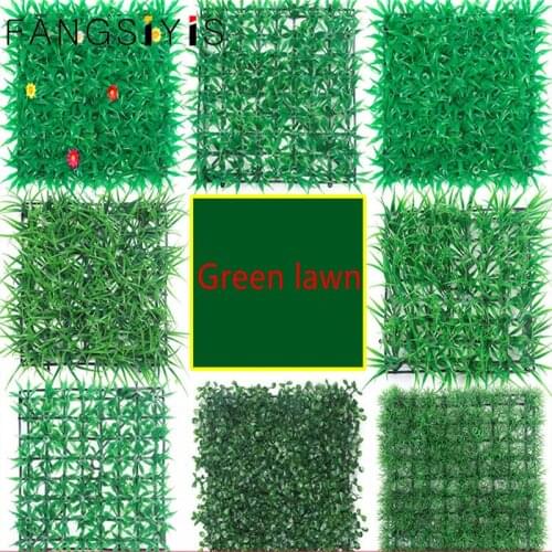 Green grass cute hotel home garden decoration green plant background wall outdoor small decorative plant wall