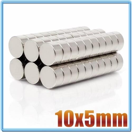 10/20/50/100 Pcs 10x5 Neodymium Magnet 10mm x 5mm N35 NdFeB Round Super Powerful Strong Permanent Magnetic imanes Disc 10*5