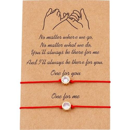 2 PCS/Set Simple Zircon Charm Bracelet Sets 18K Gold Plated Charms Chain Bracelets Quality Jewelry Gift for Friends Women