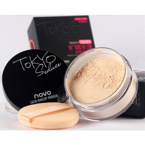 4 Colors Loose Powder Face Whitening Skin Finish Transparent Mineral Makeup Cosmetic Foundation Setting Powder