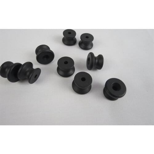 4pcs of ebony wood guitar end buttons, GUITAR STRAP BUTTONS