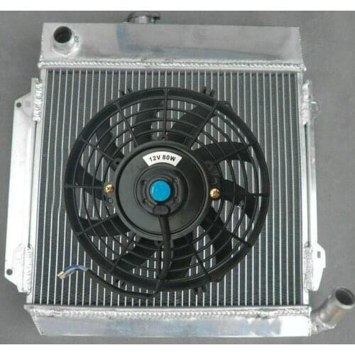 40MM Aluminum Radiator For BMW 02 2 Series E10 2002/1802/1602/1600-2/1502 M10 TII/TI TURBO 1966-1977 Manual MT + FAN