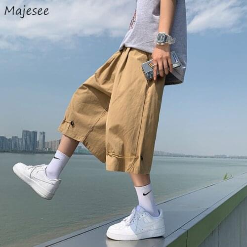 Men Casual Pants Large Size M-3XL Adjustable Wide Leg Trousers Oversize Simple Solid All-match Safari Style Fashionable Harajuku