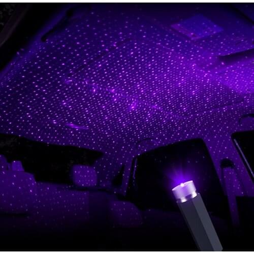 USB decorative LED lamp roof night light projector for Fiat Punto 500 Palio Argo grande panda Lifan X60 Cebrium Solano New