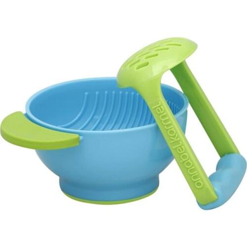 Baby Food Mills Grinding Bowl BPA Free Infants Manual Food Grind Make Tools Children Handmade Food Processor Feeding Bowl MY0015