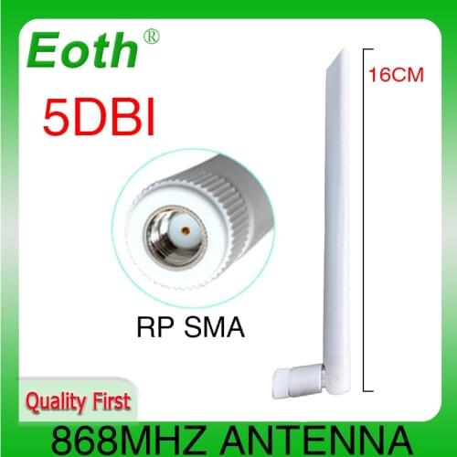 868mhz Antenna lora 5dBi Aerial RP-SMA sma feMale Connector 868mhz antena 868mhz antenne For Wireless Router lorawan Booster
